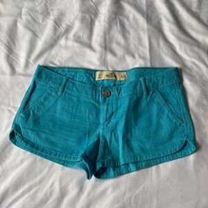 Hollister Teal High-Waist Women's Shorts